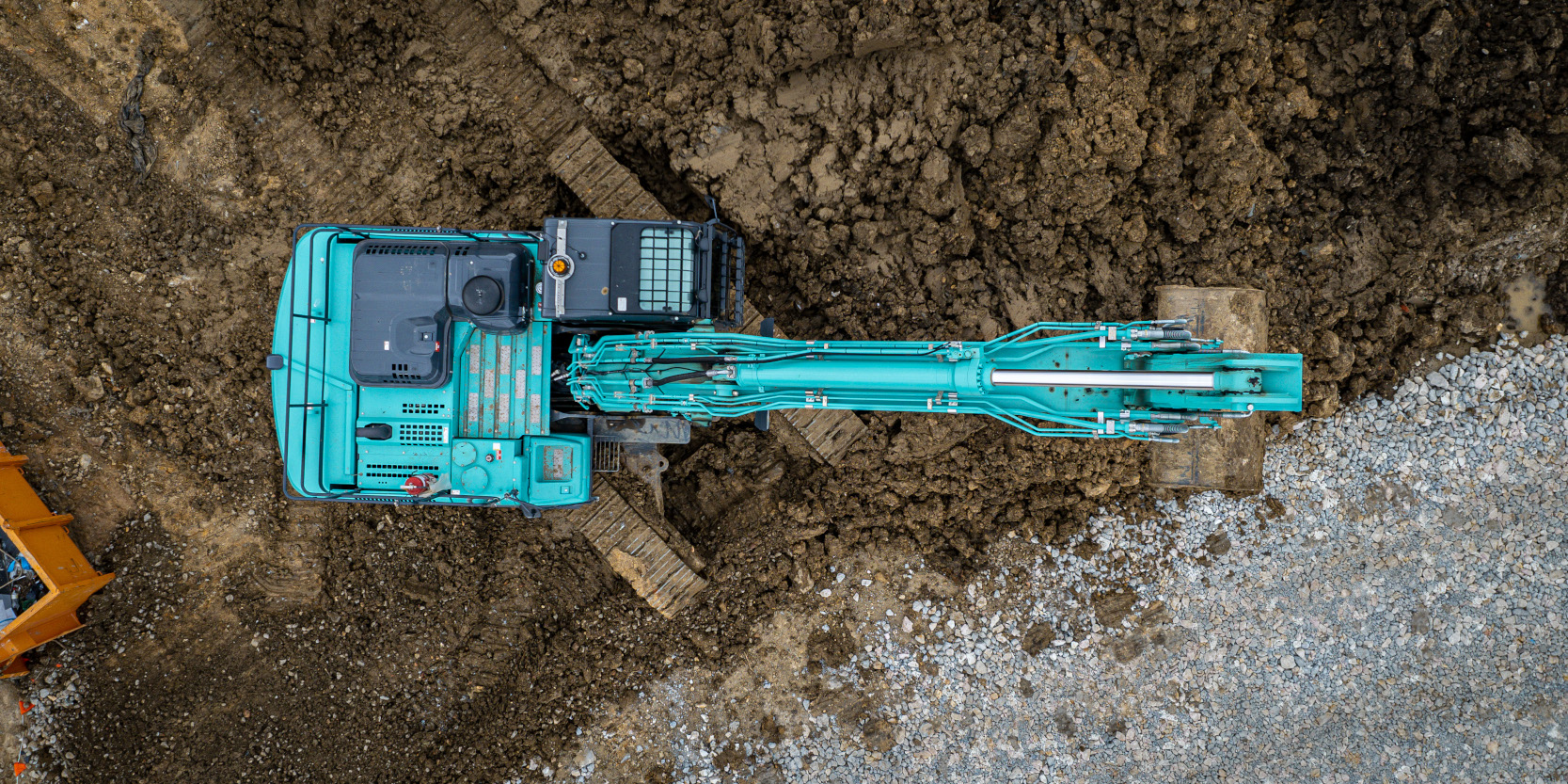 birds eye view of a machine from above